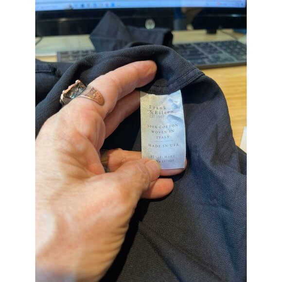 Frank & Eileen Classic Black Button-Down Mini Dress - Picture 8 of 8